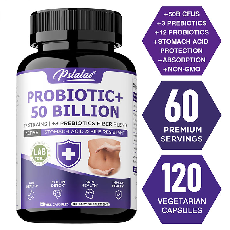 Probiotics Women Health - โปรไบโอติก 50 พันล้าน - โปรไบโอติกสําหรับผู้ชายและผู้หญิงเพื่อส่งเสริมสุขภาพลําไส้และทางเดินอาหาร บรรเทาอาการท้องอืด