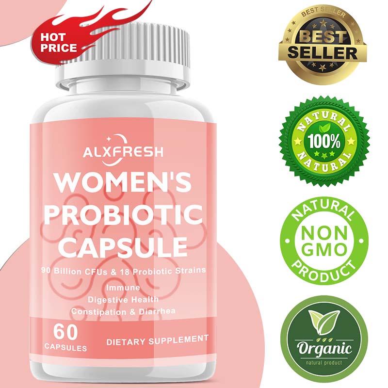 Probiotics Women Health - แคปซูลโปรไบโอติกช่วยปรับปรุงการทำงานของลำไส้ ส่งเสริมการย่อยอาหาร รักษาสุขภาพระบบทางเดินปัสสาวะและระบบสืบพันธุ์ เพิ่มภูมิคุ้มกัน