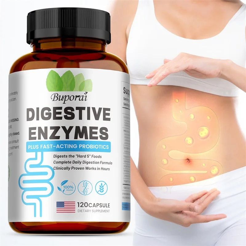 Probiotics Women Health - อาหารเสริมเอนไซม์ทางเดินอาหาร - ย่อยอาหารและสุขภาพลําไส้สําหรับผู้ใหญ่ชายและหญิงส่งเสริมการดูดซึมสารอาหาร