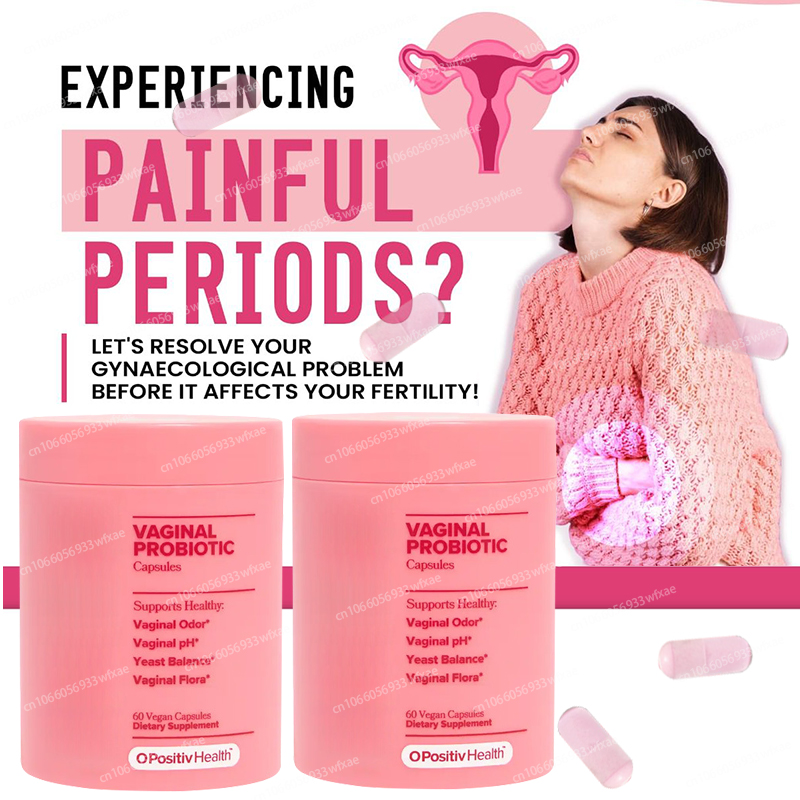Probiotics Women Health - แคปซูลโปรไบโอติกวิตามินสำหรับผู้หญิง ช่วยเสริมสร้างสุขภาพ 60 แคปซูล อาหารเสริม ปรับสมดุลยีสต์