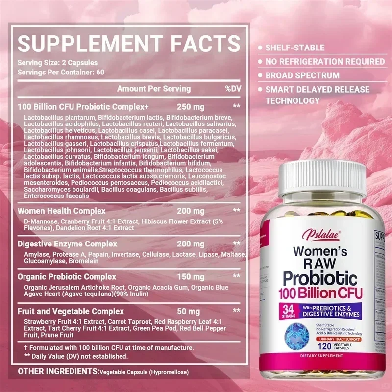 โปรไบโอติกส์ดิบสำหรับผู้หญิง - - Probiotics Women Health บทวิจารณ์และราคา